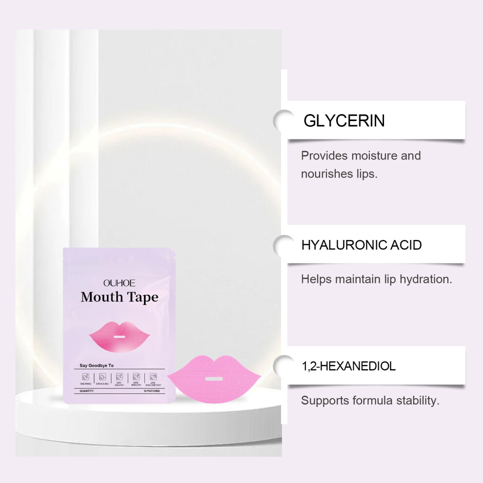 Comfortable sleep mouth patch provides comfortable sleep at night, moisturizes lips, and provides daily gentle care