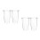 4Pcs Transparent Mixing Cups with Scale for Blender Replacement Use 4
