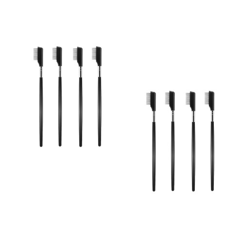 8Pcs Portable Black Metal Eyelash Comb and Eyelash Separator Tool 2