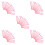 250Pcs Pink Sewing Machine Cleaning Brush Set Soft Silicone Bristles 5