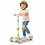 Kids 3 Wheel LED Scooter with Music Adjustable 1