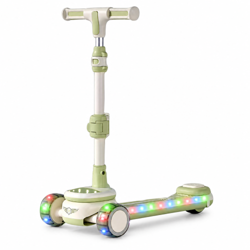 Kids 3 Wheel LED Scooter with Music Adjustable 1