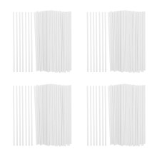 400Pcs Safe White Paper Lollipop Sticks for Homemade Candy and Baking