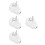 4Pcs White Male Electrical Plug 16A Pc Copper Repair Replacement Ends 6