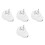 4Pcs White Male Electrical Plug 16A Pc Copper Repair Replacement Ends 7