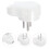 4Pcs White Male Electrical Plug 16A Pc Copper Repair Replacement Ends 8