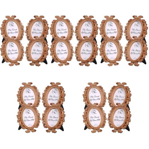 20Pcs Multi Color Small Photo Frames Vintage Mini Display Frames 1