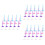 60Pcs Durable ABS Doll Support Racks Tabletop Figure Display Holders 5
