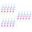60Pcs Durable ABS Doll Support Racks Tabletop Figure Display Holders 6