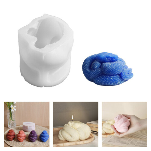 Moule en silicone serpent pour une décoration unique de bougies 1