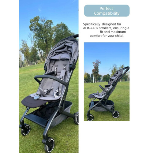Infant Pushchair Armrest Waterproof Easy Cleaning Handle-Black 1