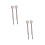 4Pcs Silver Electric Drill Hexagon Handle for Hammer Wall Use 4