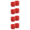 8Pcs Spring Steel Copper PVC Pipe Deburring Tool Red 7