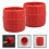 8Pcs Spring Steel Copper PVC Pipe Deburring Tool Red 9