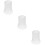 3Pcs White Silicone Rings Ice Cream Maker Machine Replacement 8