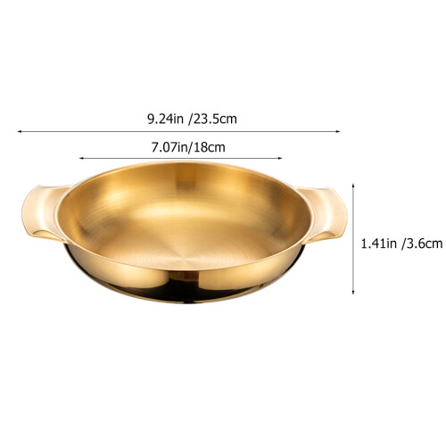 5Pcs Golden Multi-Use Cooking Pan Double Handle Kitchen Hot Pot 1