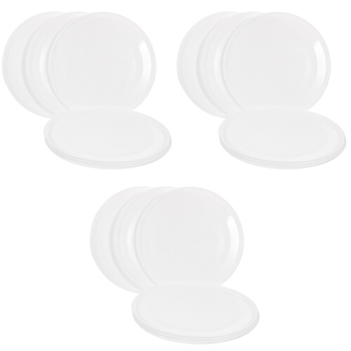 18Pièces Coupelles Plastique Blanches Pour Plantes Fleurs 1