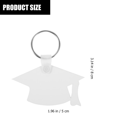 6St Sublimatie DIY Sleutelhanger Ornamenten Wit Mdf Decor 1