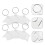 6St Sublimatie DIY Sleutelhanger Ornamenten Wit Mdf Decor 10