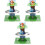 6Sets Rustic Football Cake Stand Multi-Layer Cupcake and Snack Display 2