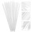 100Pcs White Hanging File Bars Metal Holder for Documents and Bills 9