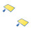 2Sets Durable Blue ABS Price Tag Holders with Clips for Retail Display 1