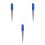 3Pcs Silver Stainless Steel Boat Rope Threading Tool with Blue Handle 5