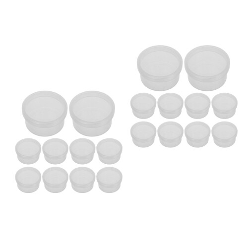 20Pièces Mini Boîtes Plastique Transparentes Pour 1