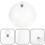 2Pcs Sturdy Transparent Cake Dome Cover Shockproof Food Display Lid 9