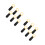 12Pcs Black Copper Ring Electrical Connectors Kit for Automotive Cable 6