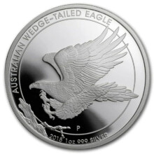 Eagle 1 oz zilveren Australische 1 dollar zilveren ST / BU+ herdenkingsmunt uit 2015