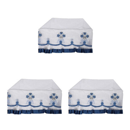 3Stk Wandmontierte Klimageräte Abdeckung Polyester 1