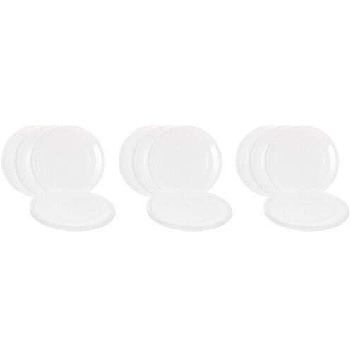 18Pcs Durable White Plant Drip Trays Round Plastic Saucers for Pots 2