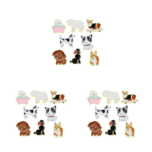 24Pièces Broche Couleurs Assorties Élegante 1