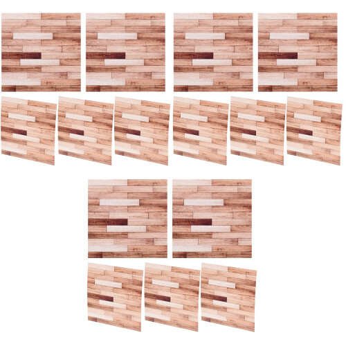 15Pcs Dollhouse Wall Paper Self-Adhesive Mini Floorboards 1