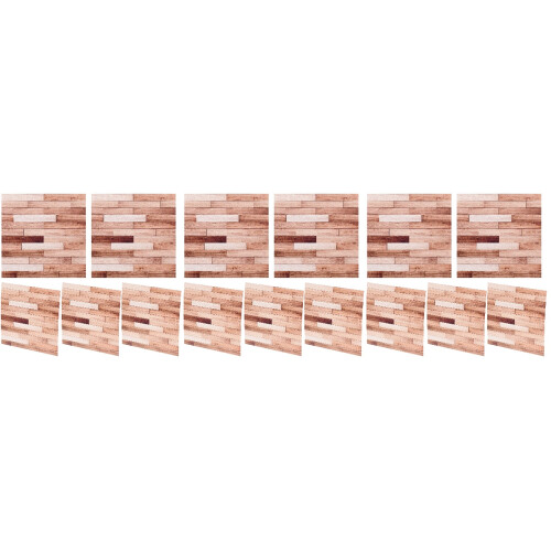 15Pcs Dollhouse Wall Paper Self-Adhesive Mini Floorboards 2