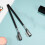 16Pièces Séparateur Cils En Acier Noir Outil 9