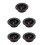 5Pcs Heavy-Duty Speaker Binding Post Terminal Cup Kit Black 4