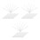 30Pcs White Handheld Folding Fan Frames Plastic for DIY Craft Making 3