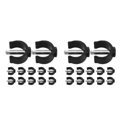 24Pièces Attaches En C ABS Acier Pour Sécurise Seniors 2