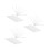 30Pcs White Handheld Folding Fan Frames Plastic for DIY Craft Making 6