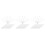30Pcs White Handheld Folding Fan Frames Plastic for DIY Craft Making 7