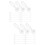 200Pcs White Garment Tag Ropes Plastic Fasteners for Clothing Tags 6