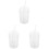 3Pcs Reusable Glass Beverage Cups with Lid and Straw for Cold Drinks 2