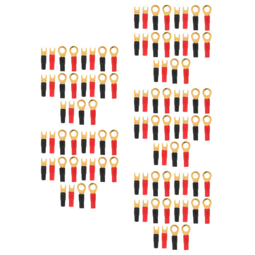 100Pcs Assorted Color Car Speaker Wire Connectors with Brass Terminals 1