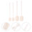8Pcs White Mini Spoons Plastic Teaspoon Scoop for Coffee Tea 9