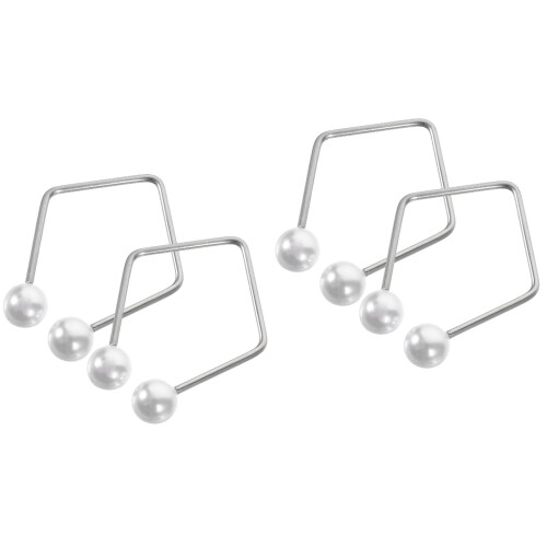 4Pcs Silver Facial Tools Metal Dimple Maker Face Exerciser Trainer 2