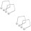 4Pcs Silver Facial Tools Metal Dimple Maker Face Exerciser Trainer 5