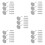 150Pcs Silver Flat Round Thumbtacks for Posters and Picture Hanging 6