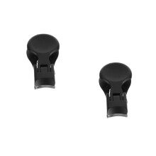 2St Draagbare Zwarte Manicure Nagelknippers Van Roestvrij Staal